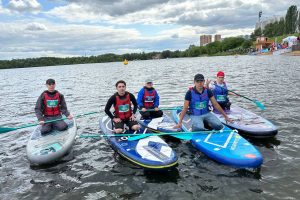 The inclusive MSHEU sapboarding team performed well at open water competitions